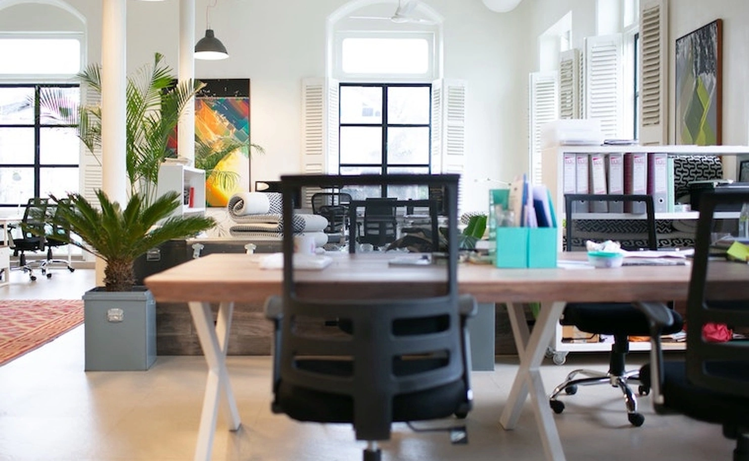 Ambient lighting productive workspace